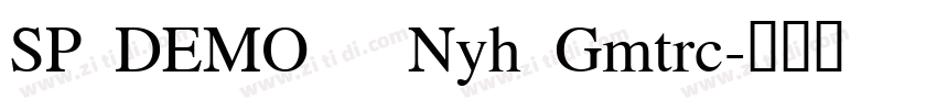 SP DEMO   Nyh Gmtrc字体转换